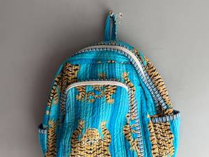 Sac à dos bohème à imprimé animal, sac à dos en coton avec fermeture éclair, sac à dos unisexe pour usage quotidien, capacité 20-35L, cadeau pour elle - Product Image 2