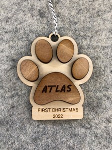 Élégante décoration de Noël en bois faite à la main pour une ambiance festive moderne et chaleureuse - Product Image 3