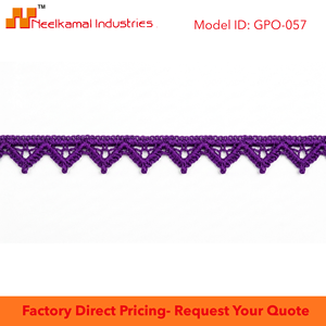 10mm Violet Floral Guipure GPO Lace Trim Customizable Exporter 20 Meter Packing for Hairbands Boutiques Gift Wrap <b>Cards</b> Decor - Product Image 6