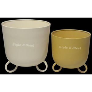 Planter Iron Powder Coated Durable Multi-Purpose Indoor Planter with Drainage - Product Image 3