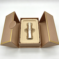 Boîte en papier rigide magnétique haut de gamme personnalisée pour échantillons de parfum, crème pour le visage, crème pour les yeux, flacons de 3 ml/5 ml/10 ml, doublure en éponge, écologique