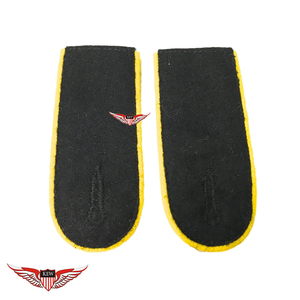 KEW Embroidered Eco-Friendly Customizable Light Yellow <b>Braided</b> Epaulettes Vintage Fabric Shoulder Board Garment <b>Accessory</b> - Product Image 4