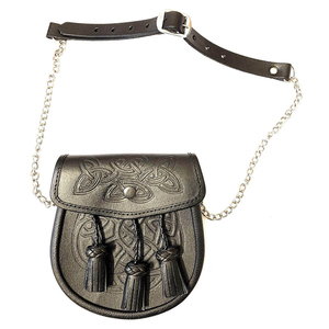 Custom Scottish Celtic Elegant Leather Kilt Sporran Musical Instrument Accessory for <b>Pipe</b> Band Uniforms Highland Accessory - Product Image 2
