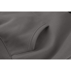 Sudadera con Capucha Personalizada ODM Gris con Logotipo Frontal para Hombre, Sudadera de Felpa de Algodón Premium, Ecológica, Casual, Resistente al Viento, de Secado Rápido para Otoño - Product Image 6