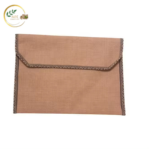 OEM Jute <b>File</b> Bag Manufacturer – Custom Size and Logo Document Bag for International Buyers - Product Image 2