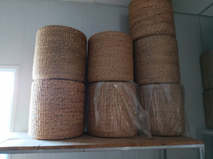 Vietnam Handmade Water Hyacinth Cushion <b>Pad</b> Natural Woven <b>Chair</b> Seat Cushion Eco Friendly Home Decor Wholesale Export - Product Image 3