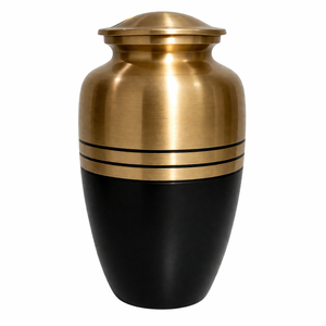 Antique Black Silver Color Cremation Urn Memorial Picture Sticker with Enamel Cremation Urn for Human Funeral Ashes - Product Image 4