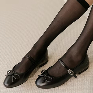 Plats style bureau en cuir noir - Product Image 1