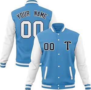 Chaqueta de Invierno Cálida y Cómoda para Hombre, Estilo Letterman, con Cuello Alto, Logotipo Frontal, Resistente al Viento, Ecológica, de Alta Calidad a un Precio Razonable - Product Image 1
