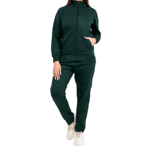 Unisex Dark Green Waterproof Solid Tracksuit 2 Piece Full <b>Zip</b> <b>Hooded</b> Sweatshirt Pants Set Casual Breathable Polyester Summer - Product Image 5