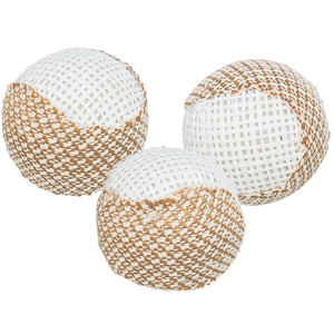 Juego de Juguetes Interactivos para Mascotas, Pelotas de Yute con Sonajero de Plástico de 5 cm para Movimiento y Diversión - Product Image 2