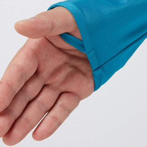 Camiseta Deportiva de Manga Larga con Capucha Azul para Hombre, Absorbe la Humedad, Transpirable, de Secado Rápido, Ajustada, para Todas las Temporadas - Product Image 4