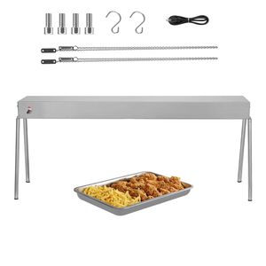 Lampada Riscaldante Elettrica Commerciale a Striscia 750W, Lampada Riscaldante Sospesa per Catene di Fast Food, Scaldavivande in Acciaio Inox con Cavo - Product Image 1