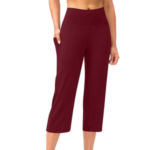 Concevez votre propre capri pour femme, couleur unie, séchage rapide, en promotion, en stock. - Product Image 3