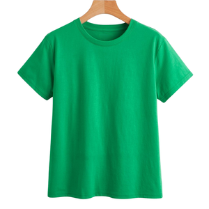 T-shirt personnalisé en gros 100% coton, col rond, qualité supérieure, épaules tombantes, streetwear, oversize, pour femme - Product Image 6