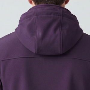 Veste de Travail et de Voyage à Capuche pour Homme, Coupe-Vent Décontractée à Fermeture Éclair, Coupe Standard, Extérieur en Polyester, Idéale pour l'Automne - Product Image 6