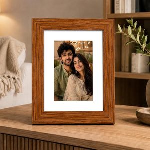 Cadre photo en bois pour anniversaire de mariage - Cadre photo vintage moderne fait à la main en couleur pour les souvenirs de mariage et les anniversaires - Product Image 5