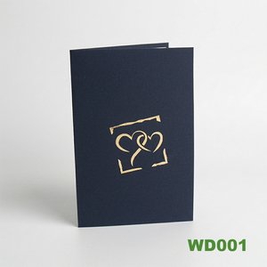 Tarjetas de Felicitación 3 en 1 con Diseño de Pastel de Boda Tradicional en 3D, Corte Láser, Papel Artesanal, Barnizado Mate, para Bodas, Cumpleaños, Año Nuevo - Product Image 3