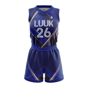 Maillot et short de basket-ball pour femmes imprimés sur mesure, uniforme d'équipe sublimé, vêtements de sport légers - Product Image 2