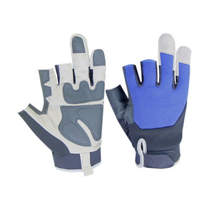 GULLSTAR YOGA INDUSTRY Gants de travail en cuir avec poignet élastique, bouts de doigts antidérapants, résistants à la chaleur et au froid, compatibles écran tactile, pour usage général - Product Image 4