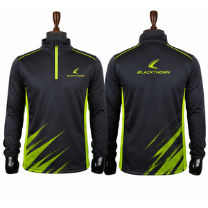 Wholesale Custom Logo Front Quarter-Zip Hooded Sport <b>Jacket</b> <b>Lightweight</b> Winter Mesh Panel - Product Image 6