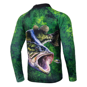 Camisa de Pesca con Logotipo Personalizado, Manga Larga, Protección UV UPF 50, Secado Rápido, Estilo Polo para Pesca y Caza, de Poliéster - Product Image 2