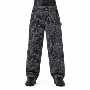Pantalon large camouflage personnalisé coupe ample Y2K streetwear utilitaire unisexe OEM ODM Vente en gros - Product Image 1