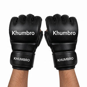 Gants de MMA Premium KHUMBRO – Gants d'entraînement durables à doigts ouverts pour la boxe et le kickboxing - Product Image 2