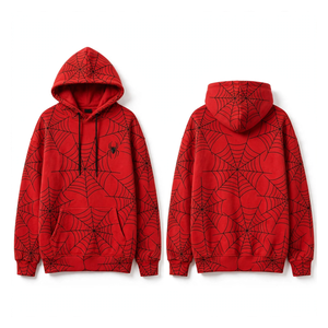 Sweat à capuche SPIDER WEB de haute qualité, très cool et chic, pour un usage décontracté et en plein air - Product Image 4