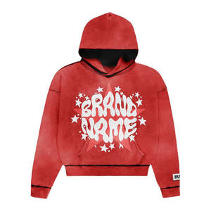 Conjuntos de Sudadera y Pantalones Deportivos Personalizados con Serigrafía, Pantalones Deportivos Acampanados con Efecto Lavado Ácido para Hombre - Product Image 3