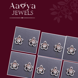 Boucles d'oreilles en or 14 carats de qualité supérieure, diamants certifiés cultivés en laboratoire, bijoux élégants pour femmes, bijoux fins pour mariage, finition brillante de luxe - Product Image 3
