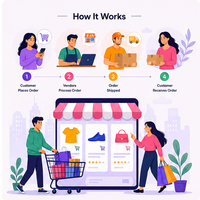 Plataforma de Comercio Multivendedor Avanzada, Gestión de Vendedores, Control de Inventario, Procesamiento de Pedidos, Multi-idioma, Mac OS