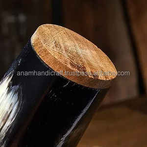 Personalizado exquisito Vintage oso bebiendo Koi taza hecha a mano cuerno Natural corto antiguo tallado estilo Animal negocio perfecto - Product Image 3