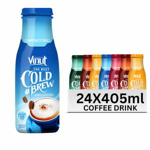 Cold Brew Coffee 405ml Drink VINUT 24 botellas por cartón botella para mascotas Non GMO Dairy and Gluten Free Private Label Factory Direct - Product Image 1