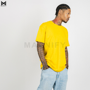 T-shirt unisexe en coton doux, 100 % coton peigné, 122 GSM, léger, col rond, décontracté, personnalisable OEM - Product Image 3