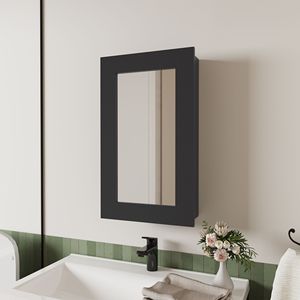Armadietto dei medicinali Black Parks con specchio incluso per mobili da bagno - Product Image 1