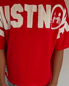 เสื้อยืดโอเวอร์ไซส์ผ้าคอตตอนหนานุ่ม พิมพ์ลายกราฟิก DTG สไตล์ฮิปฮอปสตรีทแวร์ ประดับด้วยคริสตัล สำหรับผู้ชาย - Product Image 4