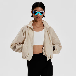 Chaqueta Cortavientos de Satén Personalizada de Alta Calidad para Adultos, Chaqueta Ligera Informal Resistente al Viento con Forro de Nailon Acolchado para Hombre y Mujer - Product Image 6