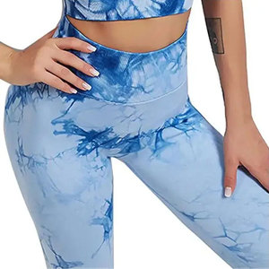 Leggings de Yoga de Cintura Alta, Largos, Simples, con Estampado por Transferencia de Calor, Cintura Elástica sin Costuras, Spandex/Nylon Ecológico - Product Image 4