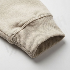 Survêtement à capuche beige pour homme, manches longues, couleur unie, vêtements de sport décontractés avec poches latérales, coupe régulière, tenue d'automne - Product Image 6