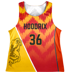 Double Layer Sublimation Lacrosse Pinnies Reversible Sublimation Lacrosse Pinnies OEM Bulk Order Team Practice Tank <b>Top</b> Vest - Product Image 4