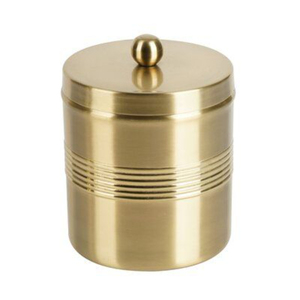 Boîte à épices cylindrique moderne en métal avec couvercle hermétique – Récipient de rangement minimaliste pour cuisine, pour une conservation optimale de la fraîcheur - Product Image 1