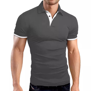Chemises polo pour hommes de qualité supérieure, chemises polo à contraste de couleur, fabriquées avec les meilleurs matériaux en gros - Product Image 3