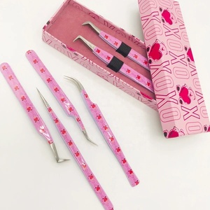 ชุดแหนบสำหรับต่อขนตาชุดทำจากสเตนเลสเนื้อแข็งออกแบบโลโก้ได้ตามต้องการ - Product Image 3