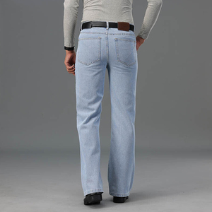 Jeans slim personnalisés en gros pour homme – Denim bleu de haute qualité, populaire, délavé - Product Image 4