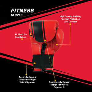 Guantes de Boxeo Profesionales de Cuero Vacuno Genuino de Alta Calidad al por Mayor con Correa de Muñeca Ajustable - Product Image 6