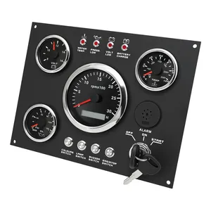 Tableau de <span class=keywords><strong>bord</strong></span> <span class=keywords><strong>d</strong></span>'instruments pour <span class=keywords><strong>moteur</strong></span> <span class=keywords><strong>hors</strong></span>-<span class=keywords><strong>bord</strong></span> marin 12V 24V avec capteurs à clé, économique - Product Image 6