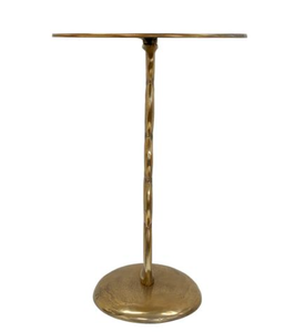 <b>Gold</b> Painted Metal Coffee <b>Table</b> <b>Round</b> Side <b>Table</b> Sculptural Metalaccent <b>Table</b> for Living Room Villa Decor - Product Image 2