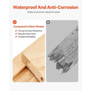 โรงเก็บของกลางแจ้งขนาดใหญ่ทำจากไม้ พร้อมหลังคาป้องกันน้ำและโครงเหล็ก ประตูคู่แบบล็อคได้ ตู้เก็บของสำหรับสวน - Product Image 2