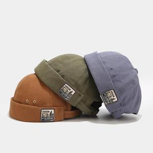 RAO CRAFT EXPORTS Customizable Unisex Outdoor Digital Printed Docker Beanie <b>Cap</b> 6 Panel <b>Brimless</b> Rolled Cuff Side Woven Logo - Product Image 4